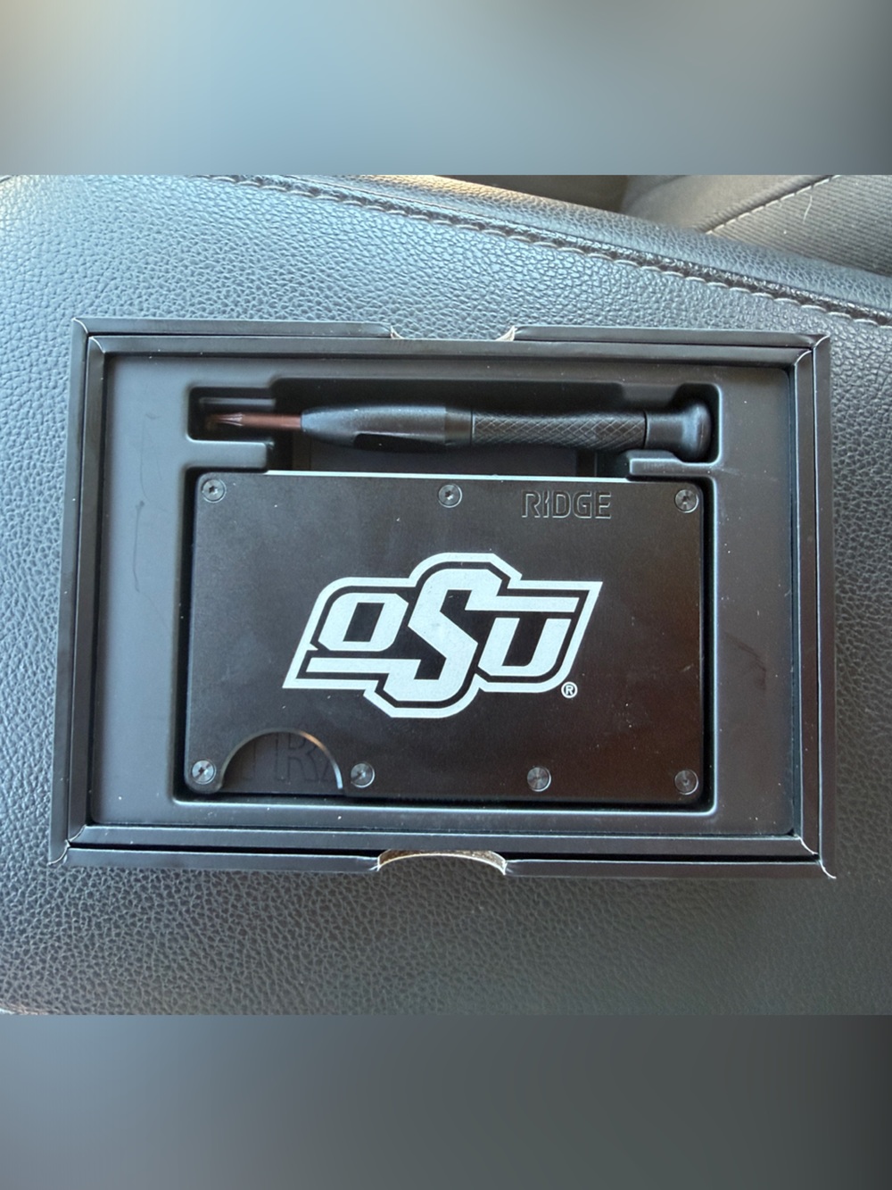 Ridge OSU Black Money Clip Wallet